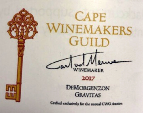 Cape Winemakers Guild (CWG) Demorgenzon Carl van der Merwe Gravitas