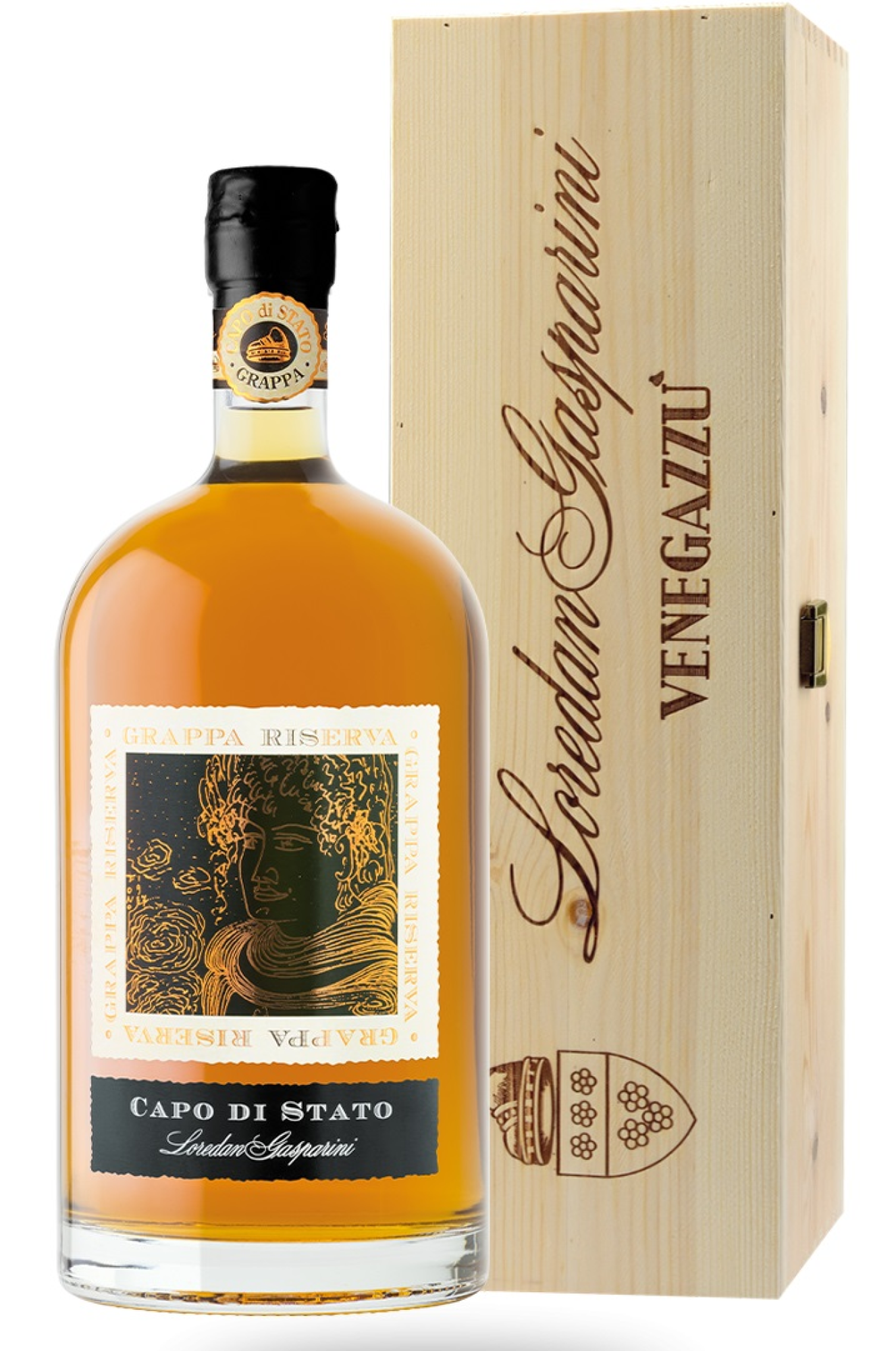 Venegazzu Grappa di Capo di Stato Riserva 10 anni - 1 liter in kist